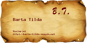 Barta Tilda névjegykártya